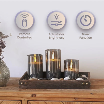 Home-a-Glow | Realistic Flameless Candle Set - 1 PER CUSTOMER ONLY - VIP